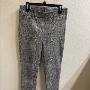 Joseph Ribkoff Black and White Striped Pants